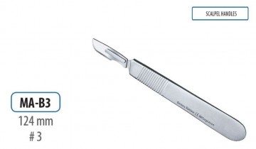 SCALPEL HANDLE # 3 124MM