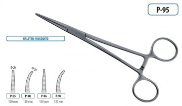 HEMOSTATIC FORCEPS HALSTED MOSQUITO 120MM