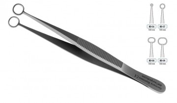 FORCEPS MICRO LEMBO SMALL OVAL 100MM