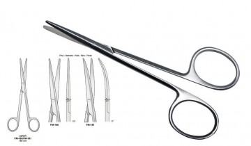 SCISSORS LEXER CURVED FINE 165MM