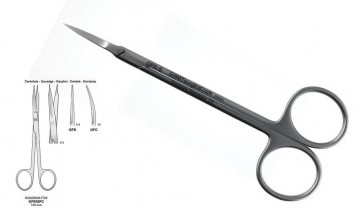 SCISSORS GOLDMAN FOX CURVED 115MM