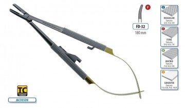 FORCEPS NEEDLE HOLDER JACOBSON CURVED 180MM