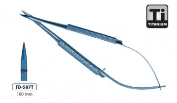 NEEDLE HOLDER MICRO STRAIGHT TITANIUM 180MM