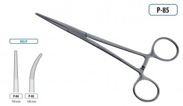HEMOSTATIC FORCEPS KELLY CURVED 140MM