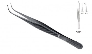 FORCEPS MICRO CURVED 100MM