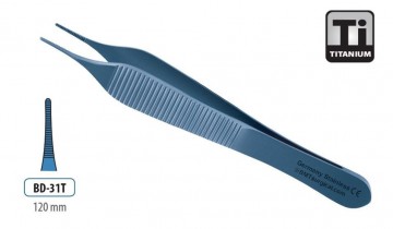 FORCEPS ADSON STRAIGHT TITANIUM 120MM
