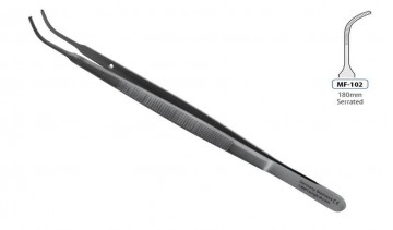FORCEPS DRESSING GERALD CURVED 180MM
