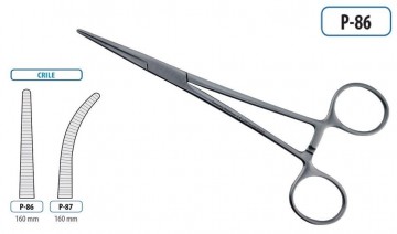HEMOSTATIC FORCEPS CRILE STRAIGHT 160MM