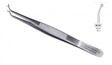 FORCEPS SUTURE ANGLED 2.2MM 160MM