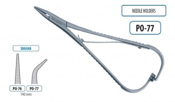 NEEDLE HOLDER SMAHA CURVED 140MM