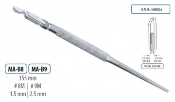 SCALPEL HANDLE # 8M 155MM