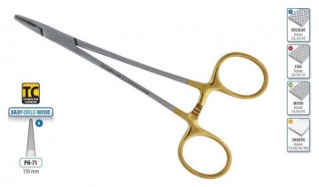 FORCEPS NEEDLE HOLDER BABY CRILE-WOOD 150MM