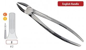 EXTRACTION FORCEPS UPPER INCISORS AND CANINES