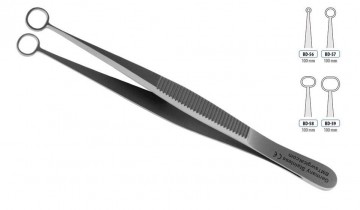 FORCEPS MICRO LEMBO SMALL ROUND 100MM