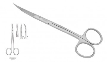 SCISSORS GOLDMAN FOX CURVED 120MM